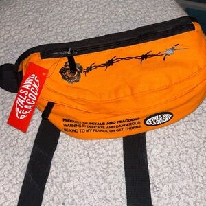 Peacocks and petals bag